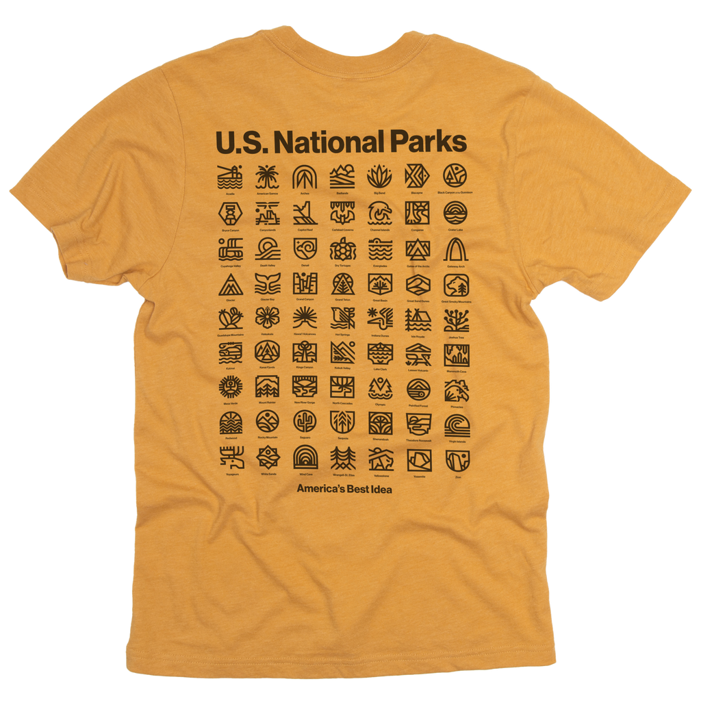 U.S. National Parks Unisex Short Sleeve Pocket - Adult & Kids T-Shirts, Sweatshirts & Hoodies apparel design preview 1