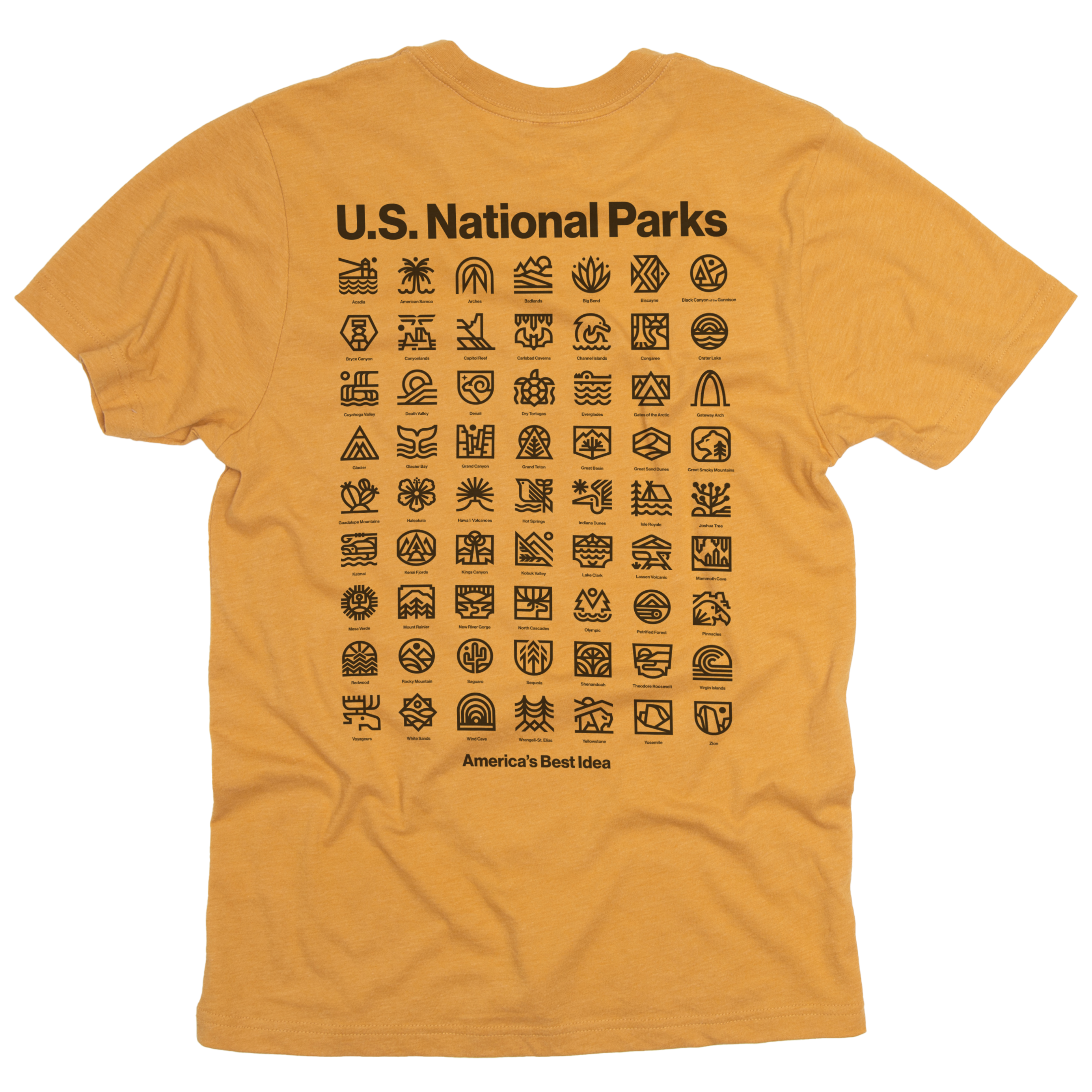 U.S. National Parks Unisex Short Sleeve Pocket - Adult & Kids T-Shirts, Sweatshirts & Hoodies apparel design preview 1
