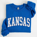 Kansas, Football, Sports Game Day Touchdown State - Adult & Kids T-Shirts, Sweatshirts & Hoodies apparel design preview 1
