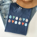 Hearts and Eggs, Colorful Easter Comfort Colors - Adult & Kids T-Shirts, Sweatshirts & Hoodies apparel design preview 1