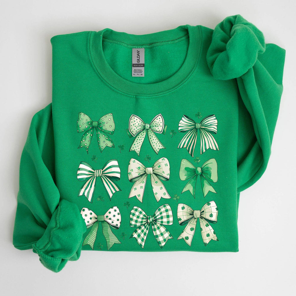 St. Paddy's Day Coquette Shamrock Patrick's - Adult & Kids T-Shirts, Sweatshirts & Hoodies apparel design preview 1