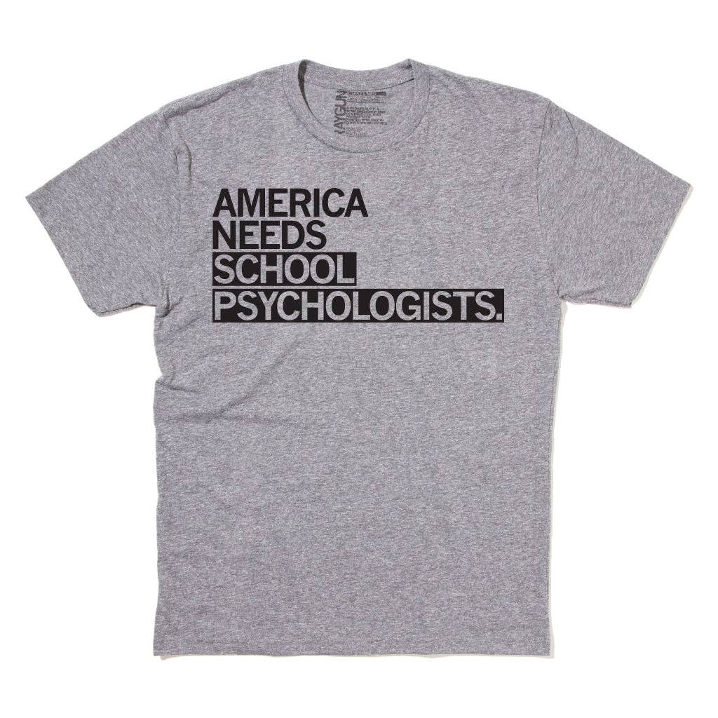 America Needs School Psychologists (R) - Adult & Kids T-Shirts, Sweatshirts & Hoodies apparel design preview 1