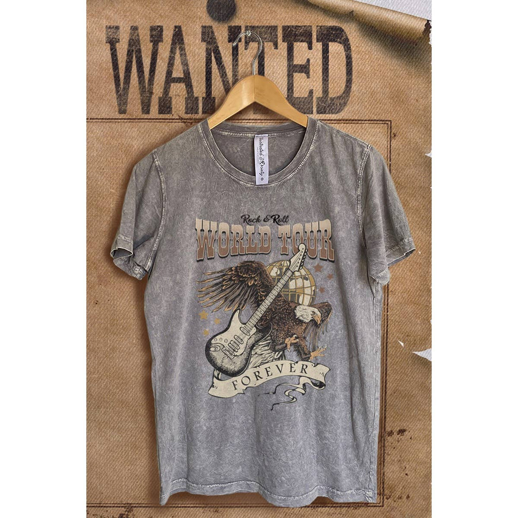 World Tour Mineral Wash Vintage Graphic - Adult & Kids T-Shirts, Sweatshirts & Hoodies apparel design preview 1