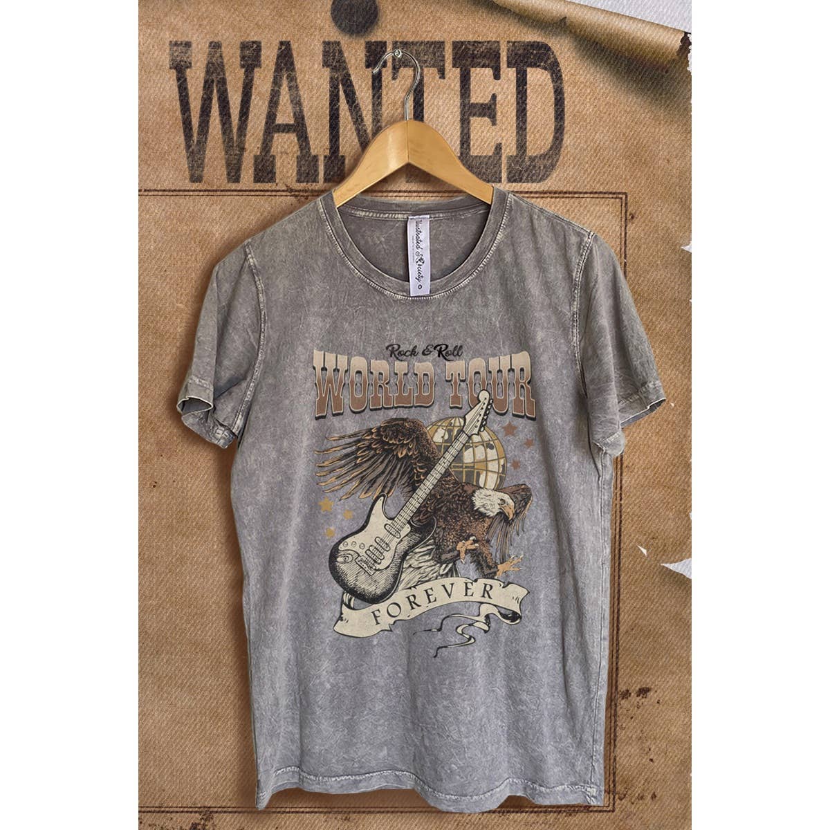 World Tour Mineral Wash Vintage Graphic - Adult & Kids T-Shirts, Sweatshirts & Hoodies apparel design preview 1