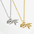18K Gold White Dipped Goldfish Necklace - Adult & Kids T-Shirts, Sweatshirts & Hoodies apparel design preview 1