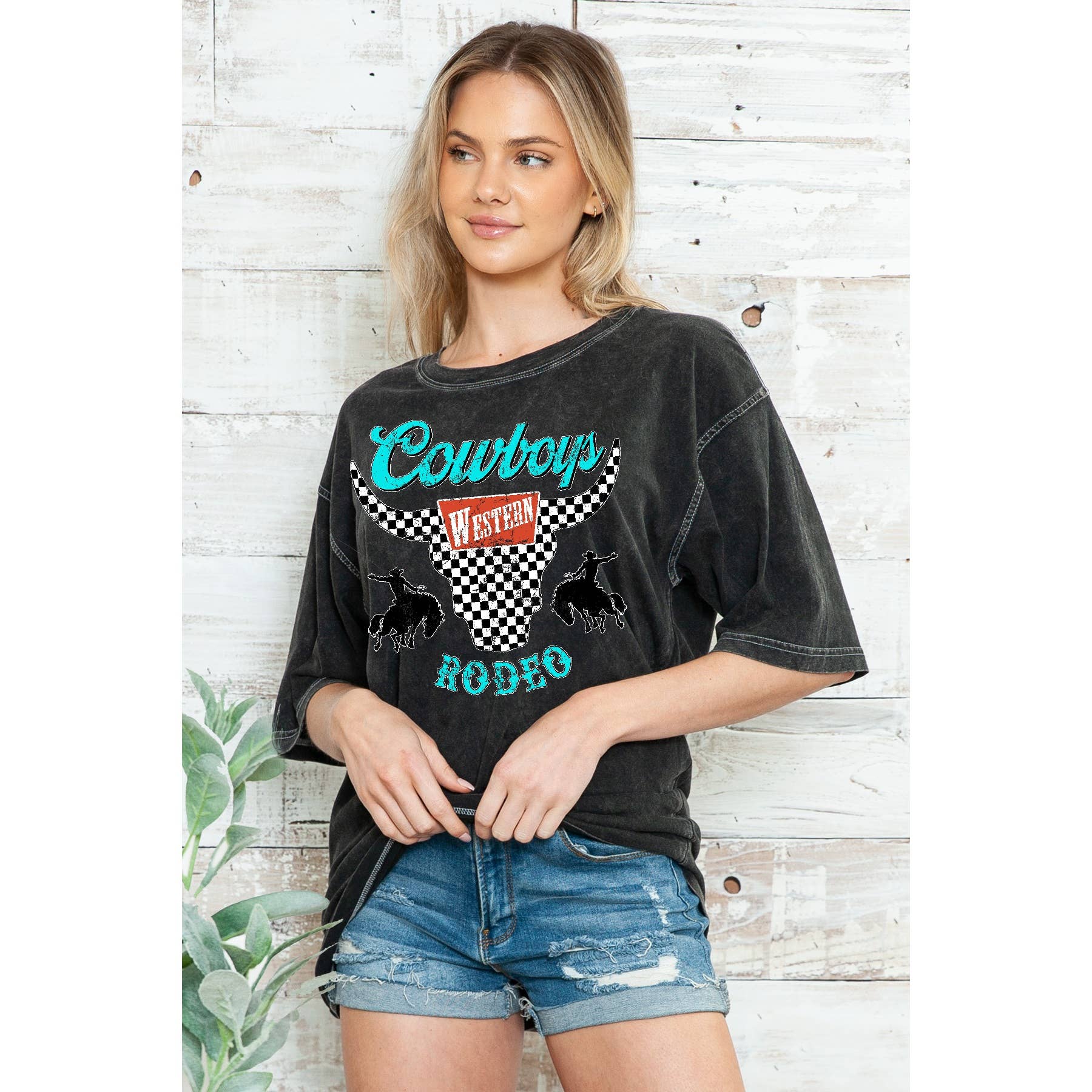 Cowboy Rodeo Oversize Mineral Wash T - Adult & Kids T-Shirts, Sweatshirts & Hoodies apparel design preview 1