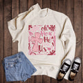 Valentine Boho How He Loves Us Collage - Adult & Kids T-Shirts, Sweatshirts & Hoodies apparel design preview 1