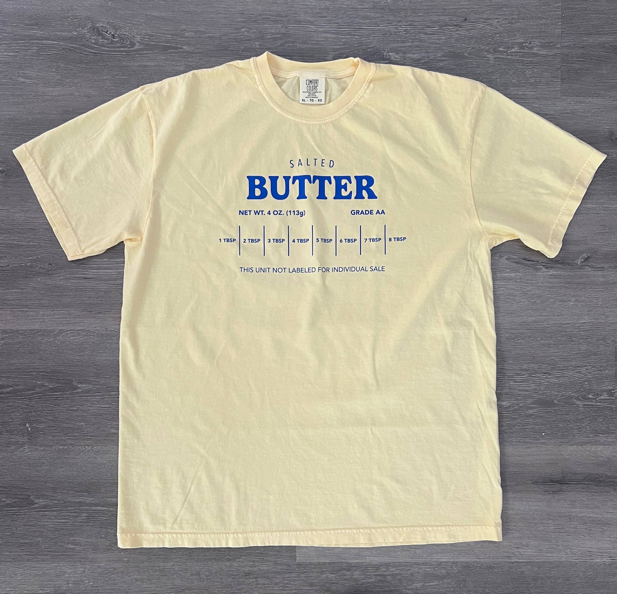 Salted Butter Comfort Colors - Adult & Kids T-Shirts, Sweatshirts & Hoodies apparel design preview 1