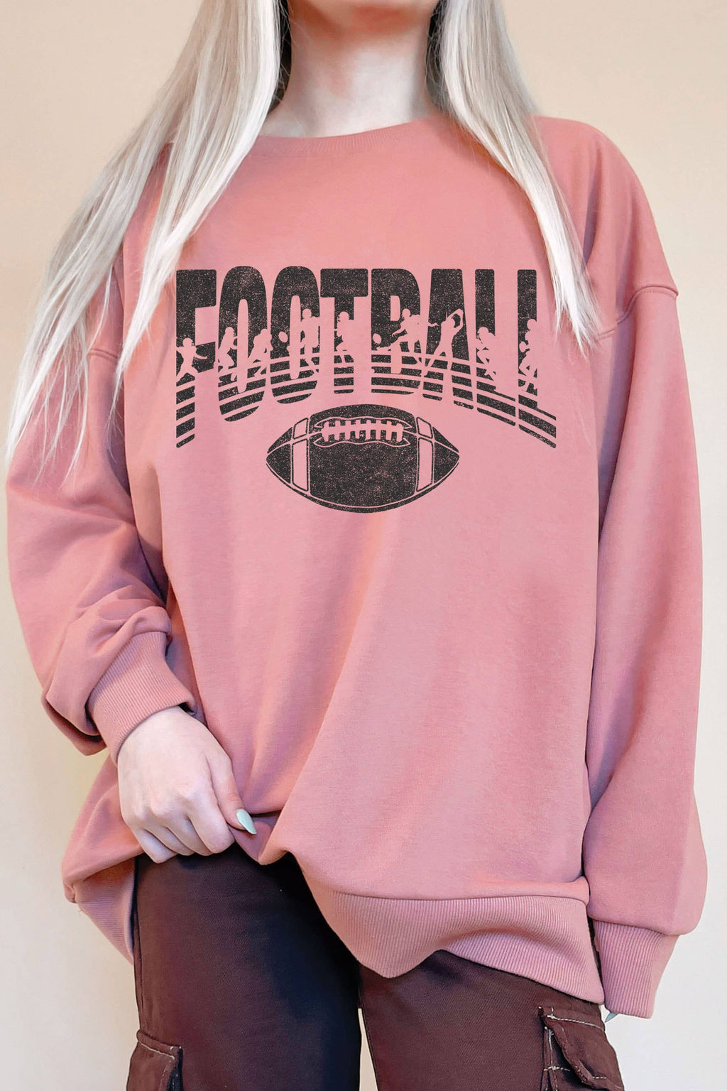 Football Player Oversize Graphix Terry - Adult & Kids T-Shirts, Sweatshirts & Hoodies apparel design preview 1