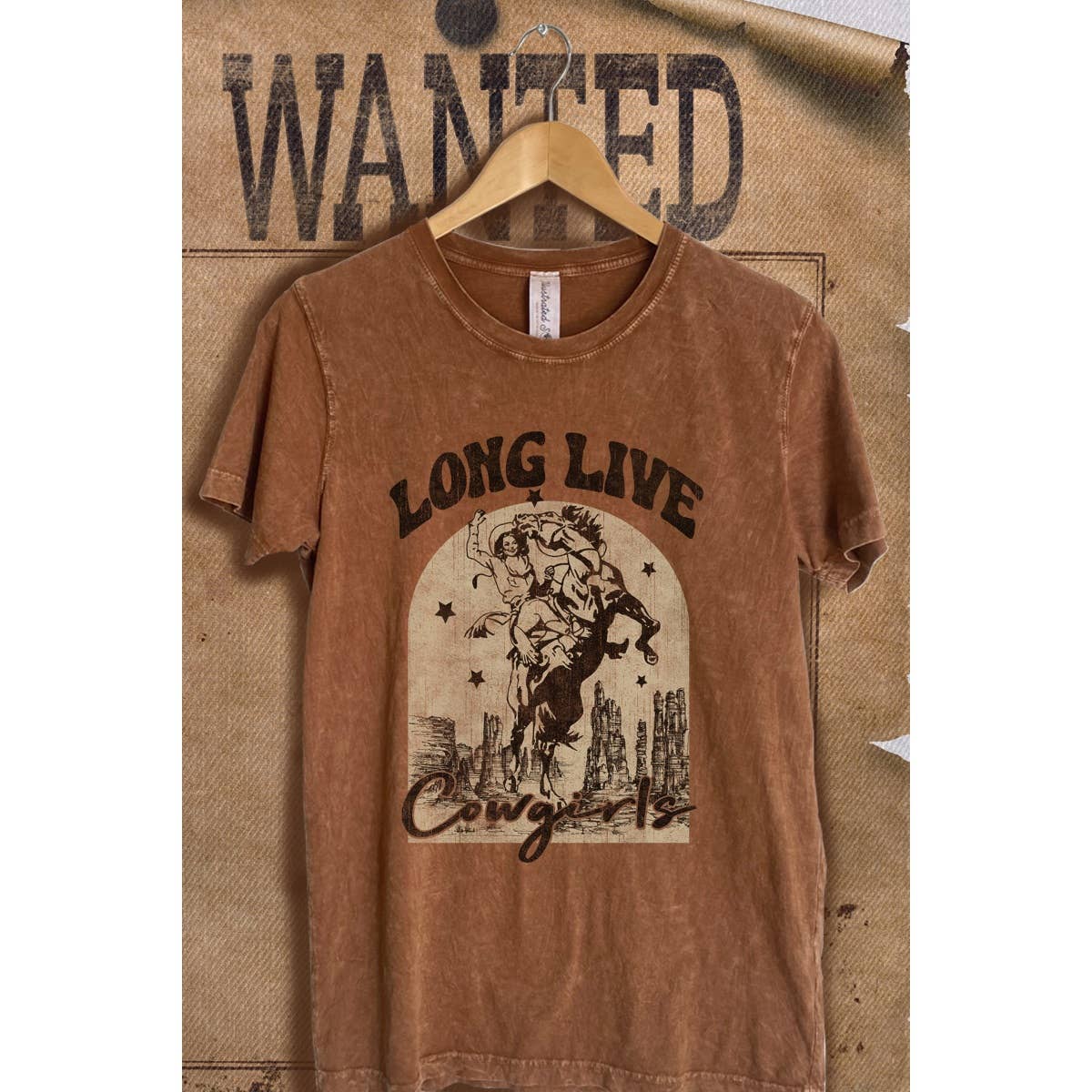 Long Live Cow Girl Wash Vintage Graphic - Adult & Kids T-Shirts, Sweatshirts & Hoodies apparel design preview 1