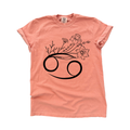 Cancer Floral Zodiac - Adult & Kids T-Shirts, Sweatshirts & Hoodies apparel design preview 1