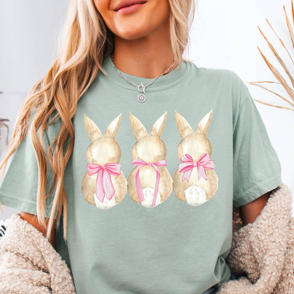 Easter Graphic Bunny Coquette Comfort Colors - Adult & Kids T-Shirts, Sweatshirts & Hoodies apparel design preview 1