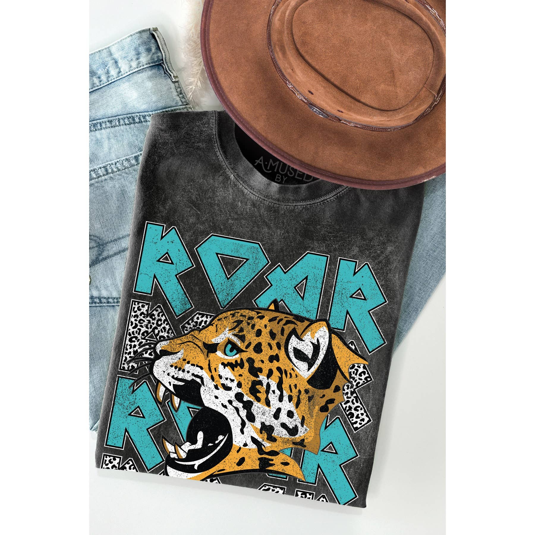 Roar Vintage Mineral Wash - Adult & Kids T-Shirts, Sweatshirts & Hoodies apparel design preview 1