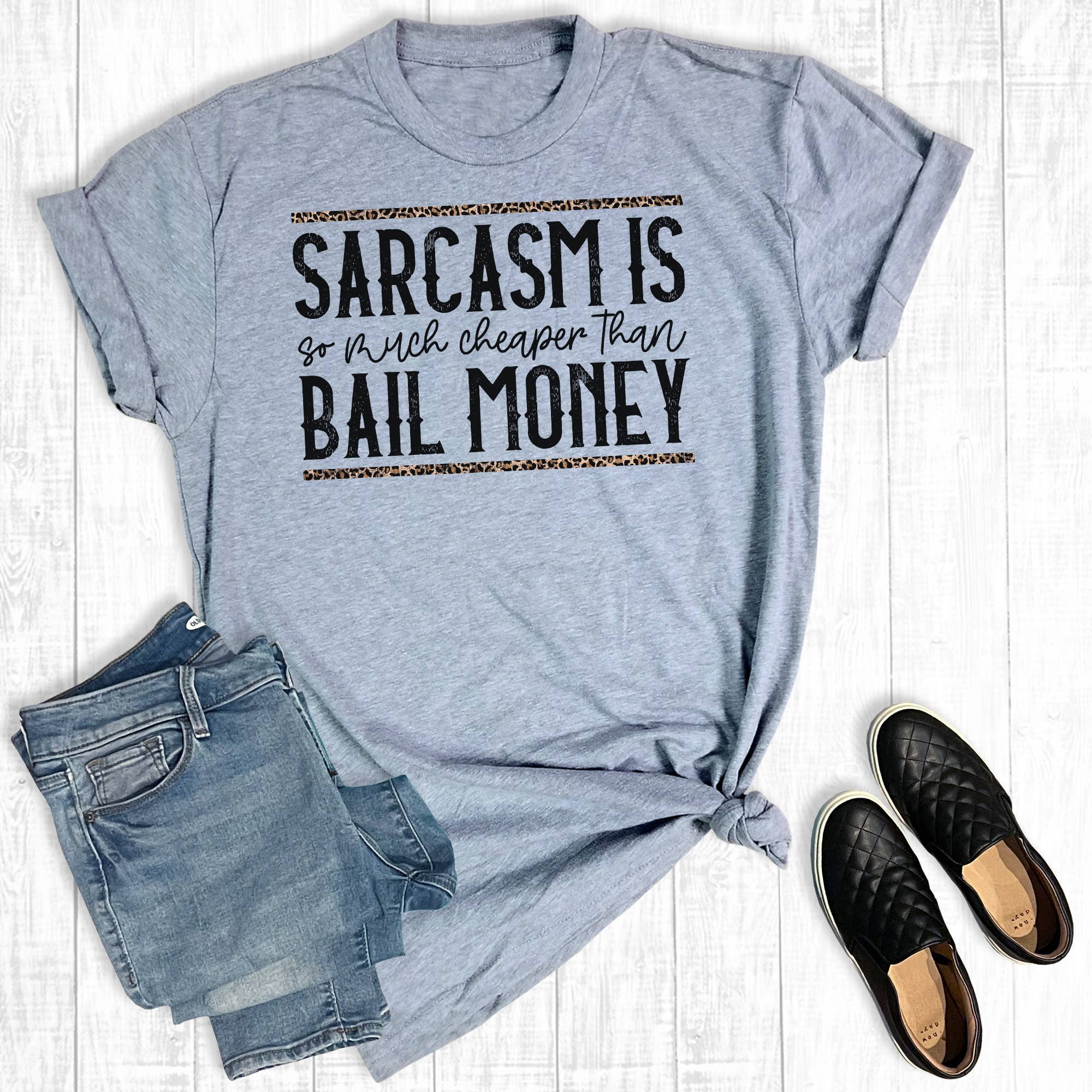 Sarcasm So Much Cheaper Than Bail Money Graphic - Adult & Kids T-Shirts, Sweatshirts & Hoodies apparel design preview 1
