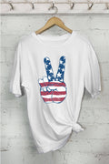 America Flag Peace-Oversized - Adult & Kids T-Shirts, Sweatshirts & Hoodies apparel design preview 1