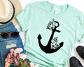 Floral Anchor - Adult & Kids T-Shirts, Sweatshirts & Hoodies apparel design preview 1