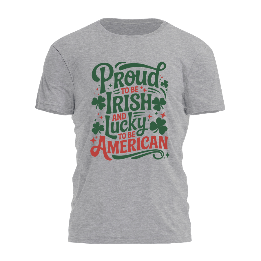 Lucky To Be American 4546 - Adult & Kids T-Shirts, Sweatshirts & Hoodies apparel design preview 1