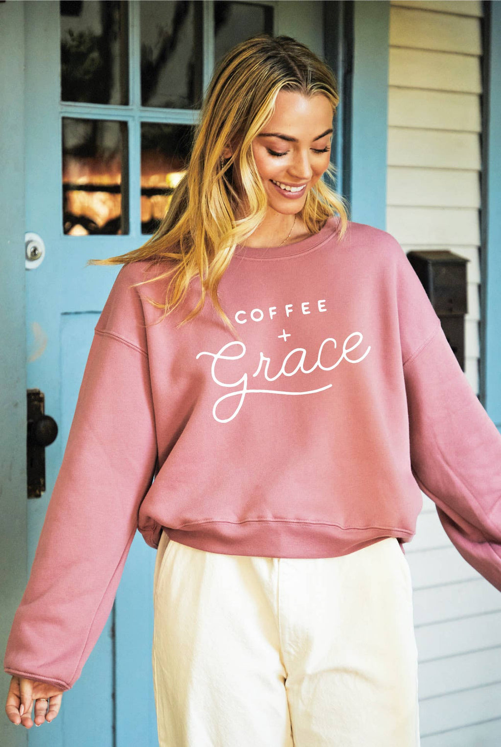 Coffee and Grace Mid Graphic - Adult & Kids T-Shirts, Sweatshirts & Hoodies apparel design preview 1