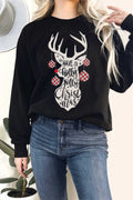 Have A Holly Jolly Christmas Deer Graphic Terry - Adult & Kids T-Shirts, Sweatshirts & Hoodies apparel design preview 1