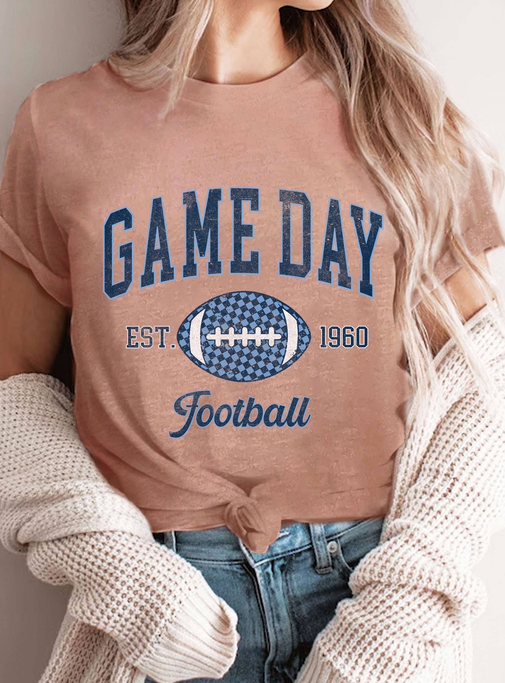 Game Day Football Graphic - Adult & Kids T-Shirts, Sweatshirts & Hoodies apparel design preview 1