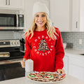 Merry Christmas Tree Leopard Crewneck - Adult & Kids T-Shirts, Sweatshirts & Hoodies apparel design preview 1