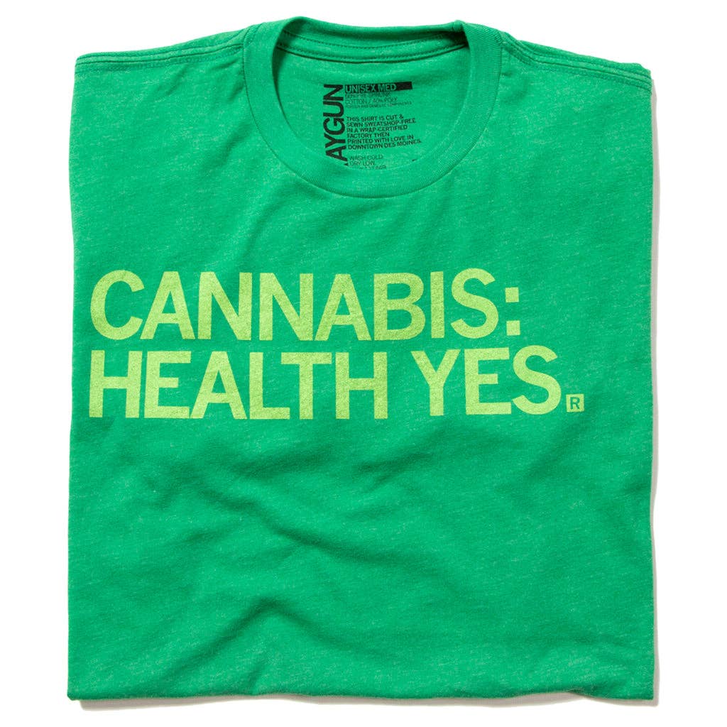 Cannabis: Health Yes (R) - Adult & Kids T-Shirts, Sweatshirts & Hoodies apparel design preview 1