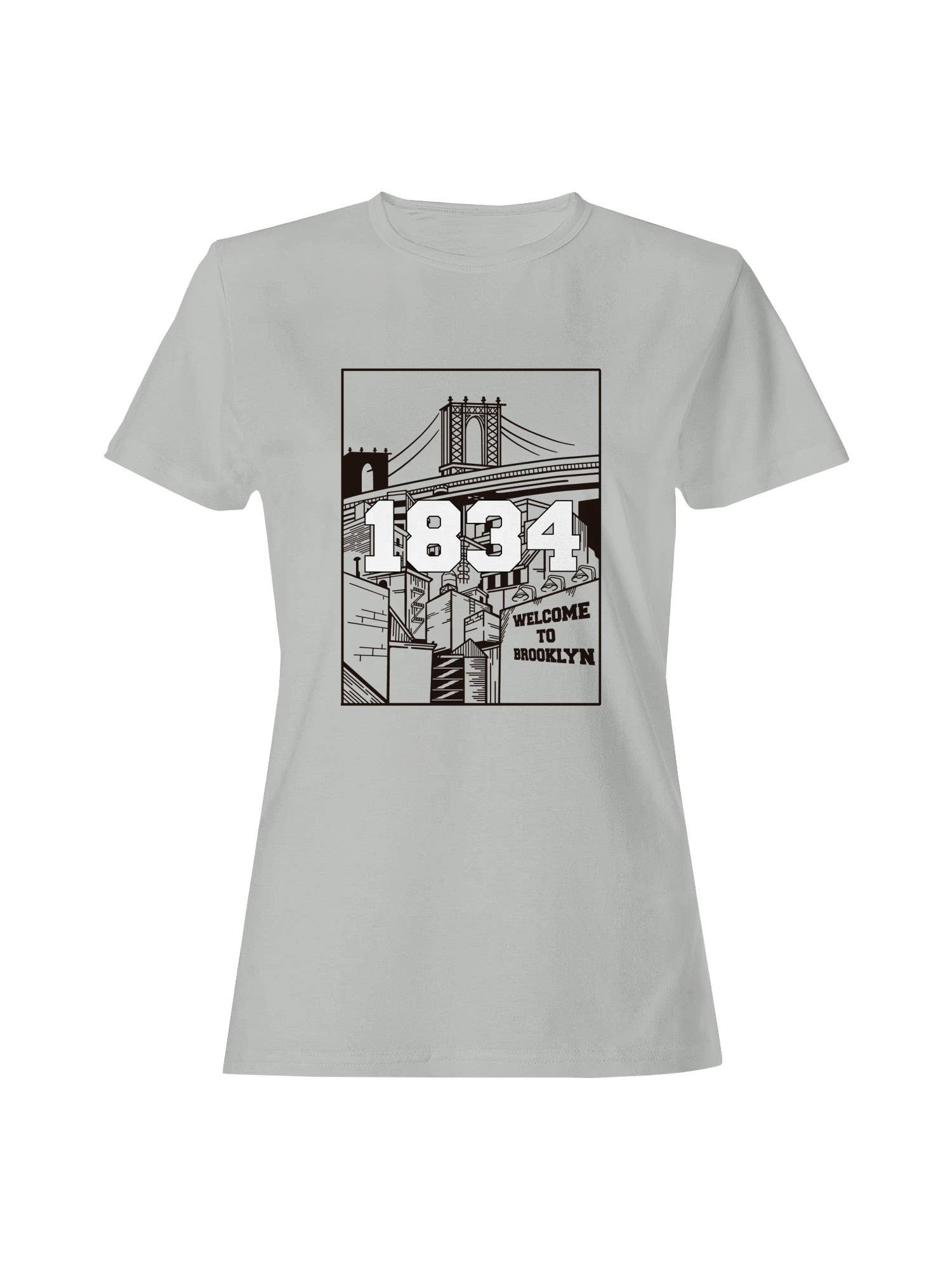 Brooklyn Bridge Art Print Women's - Adult & Kids T-Shirts, Sweatshirts & Hoodies apparel design preview 1