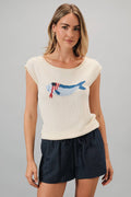Boat Neck Wide Shoulder USA Fish Graphic Lt Weight - Adult & Kids T-Shirts, Sweatshirts & Hoodies apparel design preview 1