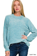 0809 Round Neck Balloon Sleeve Chenille Sweater - Adult & Kids T-Shirts, Sweatshirts & Hoodies apparel design preview 1