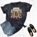 Western Cactus Wild and Free Mineral Wash Graphic - Adult & Kids T-Shirts, Sweatshirts & Hoodies apparel design preview 1