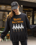 Happy Halloween, Dancing Skeletons, - Adult & Kids T-Shirts, Sweatshirts & Hoodies apparel design preview 1