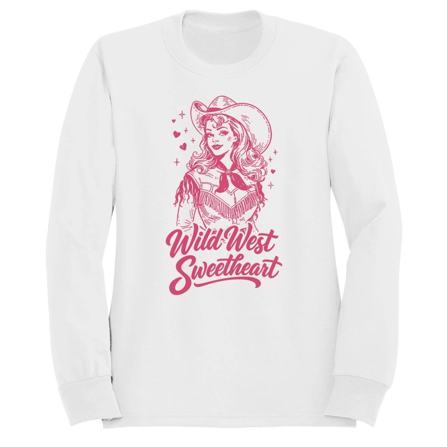 Wild West Sweetheart Women's White - Adult & Kids T-Shirts, Sweatshirts & Hoodies apparel design preview 1