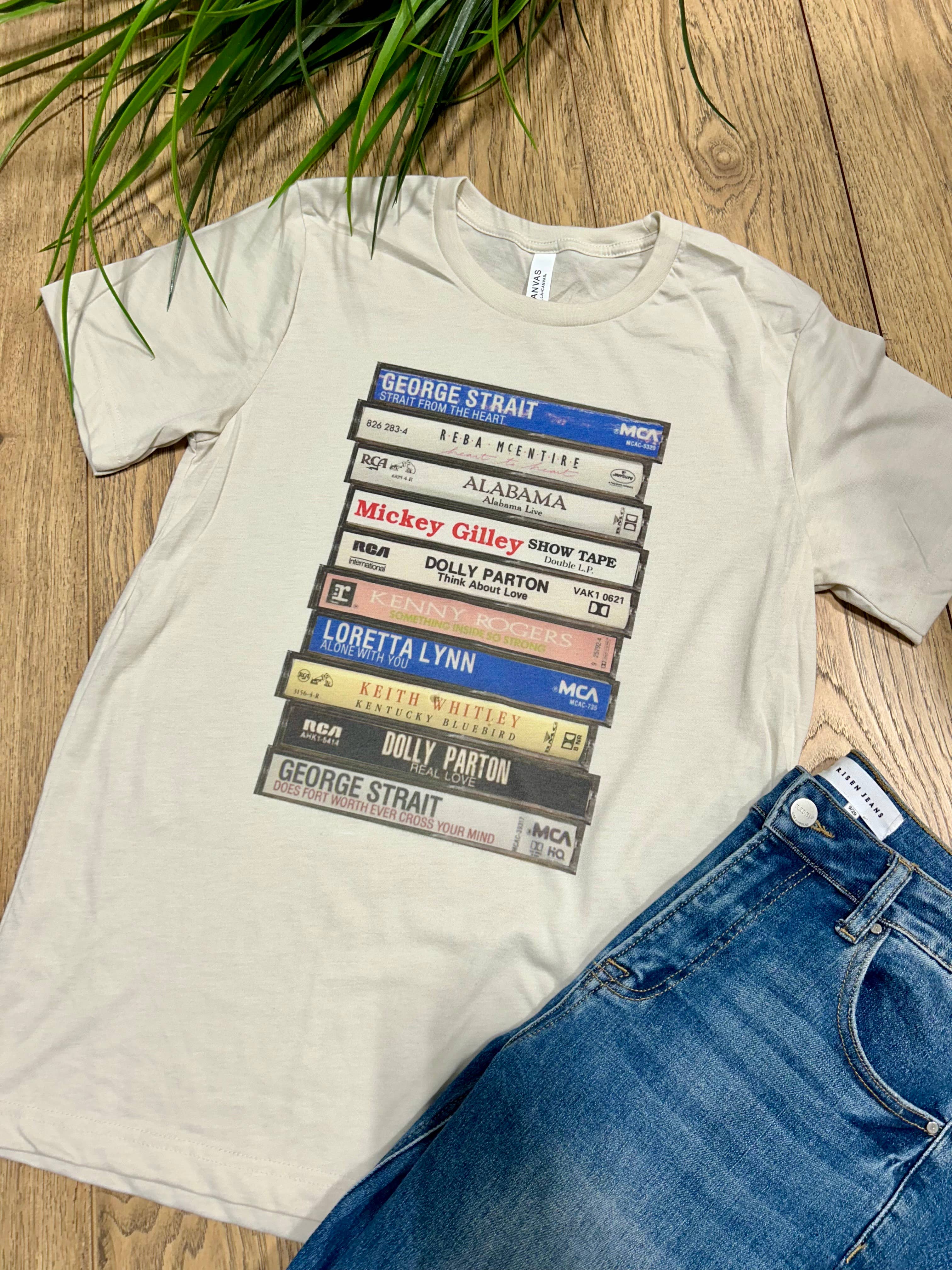 Country Albums Graphic - Adult & Kids T-Shirts, Sweatshirts & Hoodies apparel design preview 1