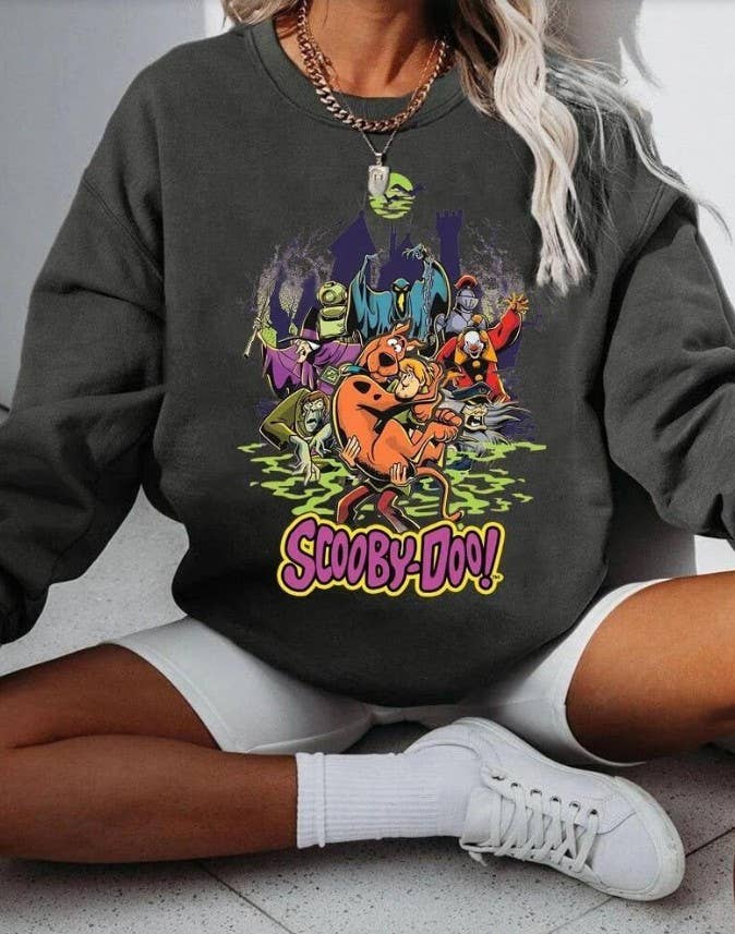 Scooby Doo Vintage Halloween Horror - Adult & Kids T-Shirts, Sweatshirts & Hoodies apparel design preview 1