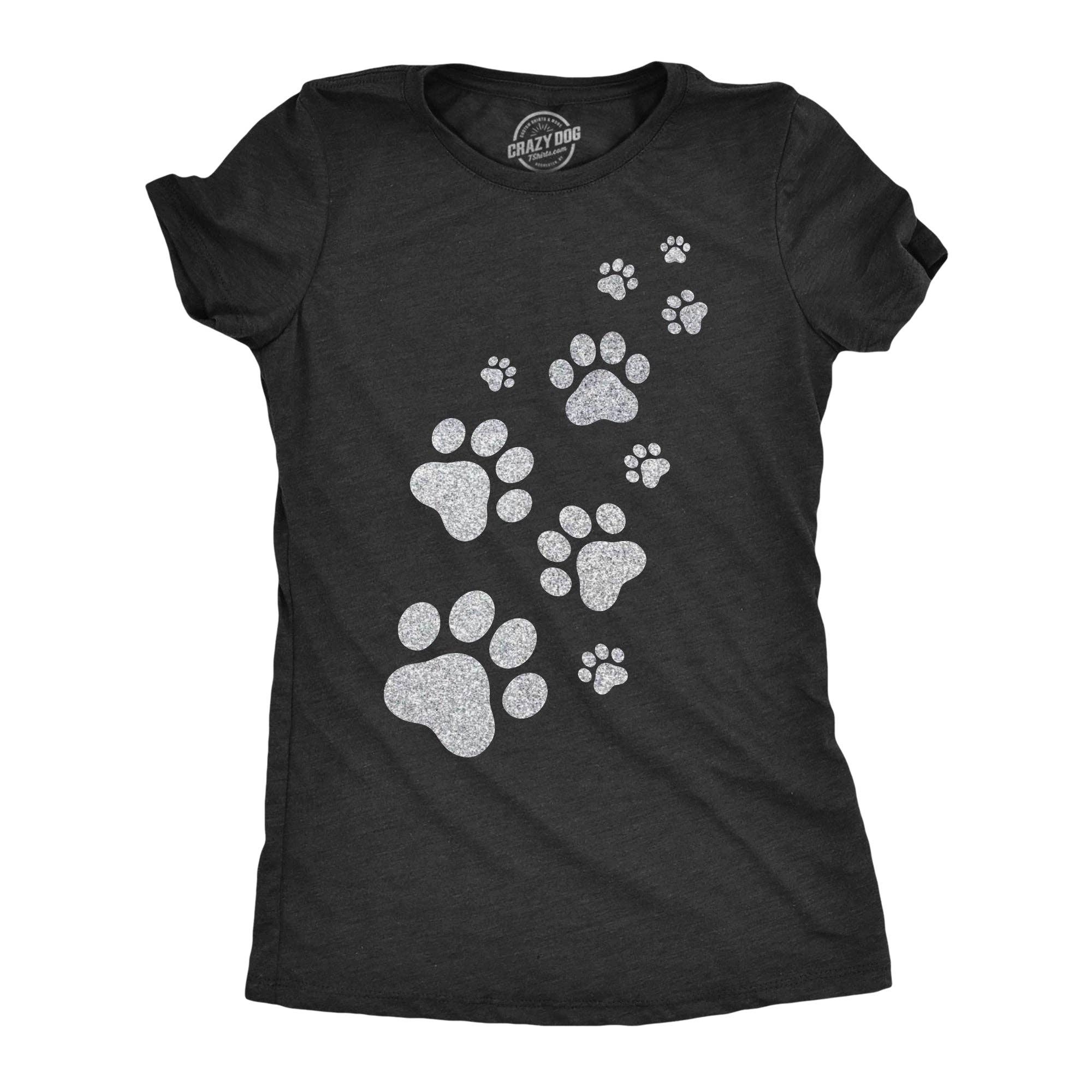 Glitter Cat Paw Prints Women's - Adult & Kids T-Shirts, Sweatshirts & Hoodies apparel design preview 1