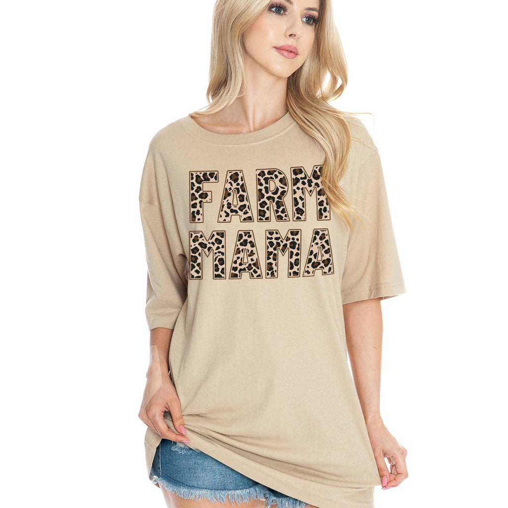 Unisex Oversized Farm Mama - Adult & Kids T-Shirts, Sweatshirts & Hoodies apparel design preview 1