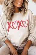 Xoxo Puff Valentine Graphic Brushed - Adult & Kids T-Shirts, Sweatshirts & Hoodies apparel design preview 1