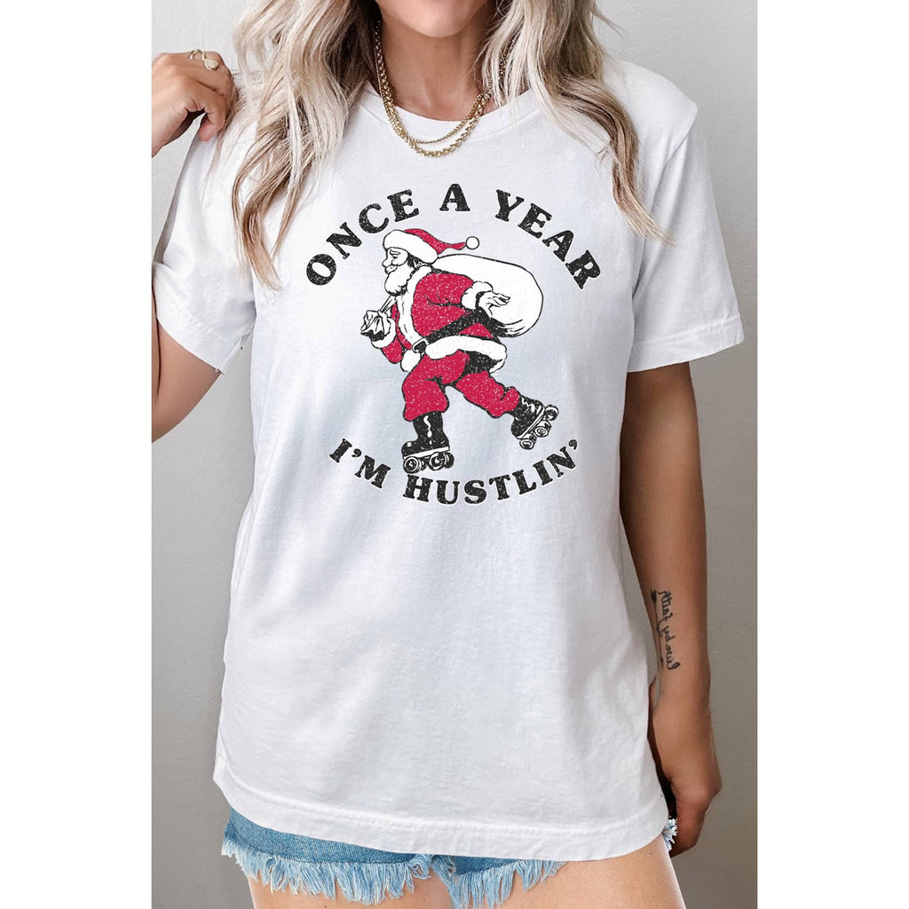 Once A Year Santa - Adult & Kids T-Shirts, Sweatshirts & Hoodies apparel design preview 1