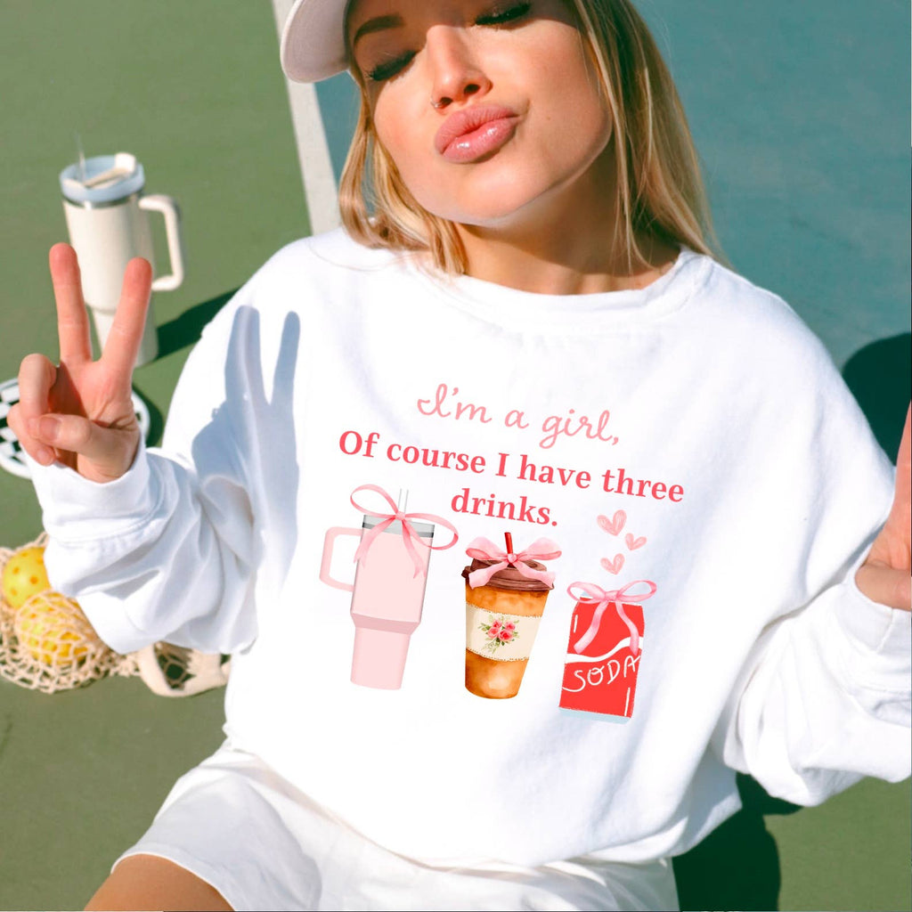 I'M Just A Girl Preppy Graphic - Adult & Kids T-Shirts, Sweatshirts & Hoodies apparel design preview 1