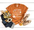 Autumn Leaves and Pumpkins Please - Adult & Kids T-Shirts, Sweatshirts & Hoodies apparel design preview 1