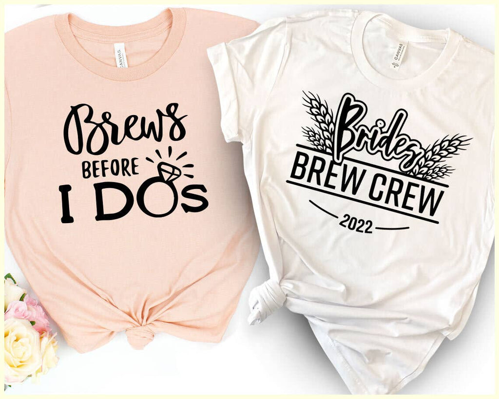 Brews Before I Do Brides Brew Crew Bachelorette Party - Adult & Kids T-Shirts, Sweatshirts & Hoodies apparel design preview 1