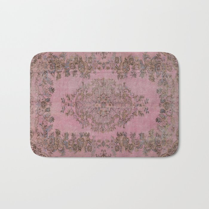Pink oriental vintage carpet Bath Mat Gallery Image 1 - Adult & Kids T-Shirts, Sweatshirts & Hoodies apparel design preview 1