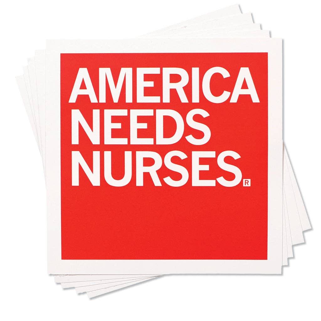 America Needs Nurses Sticker - Adult & Kids T-Shirts, Sweatshirts & Hoodies apparel design preview 1