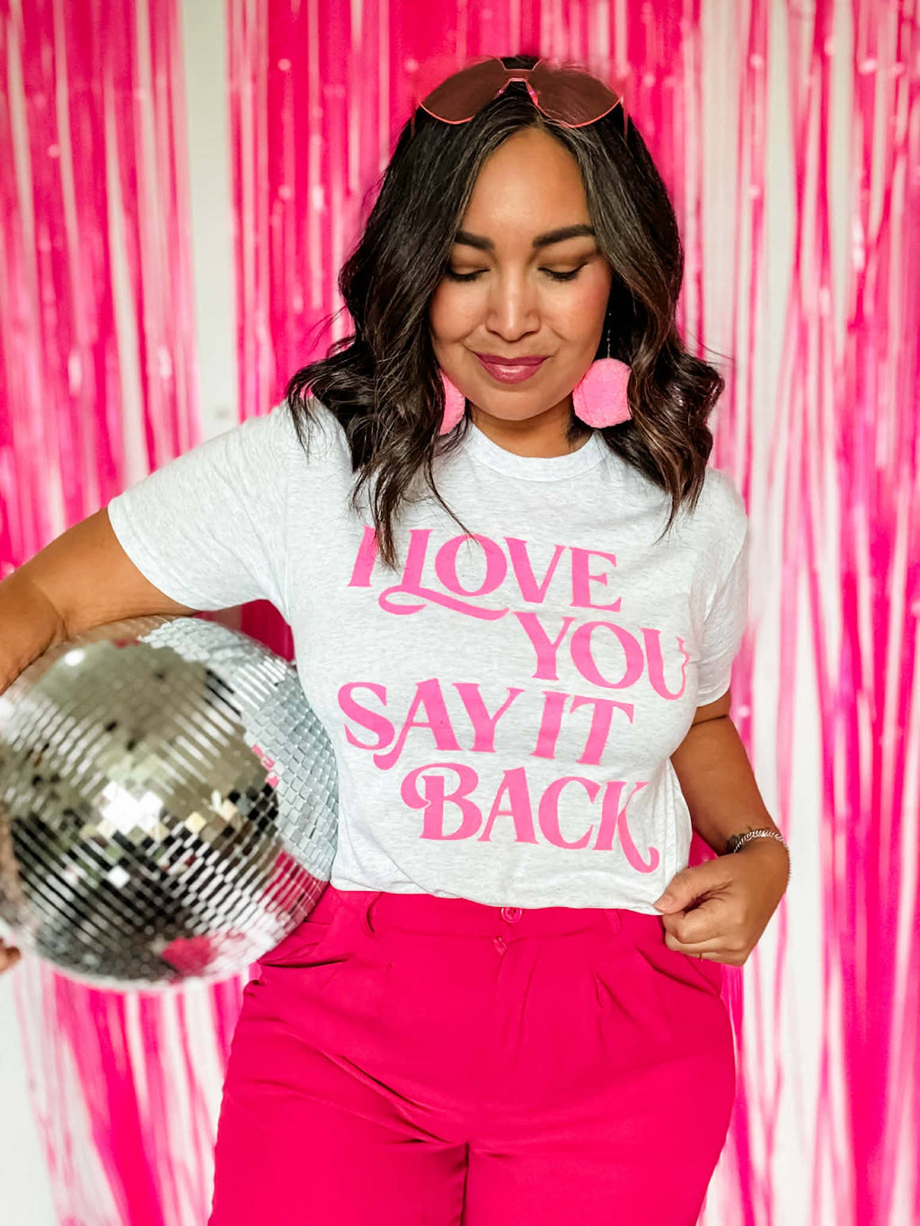 I Love You Say It Back Graphic Valentine's - Adult & Kids T-Shirts, Sweatshirts & Hoodies apparel design preview 1