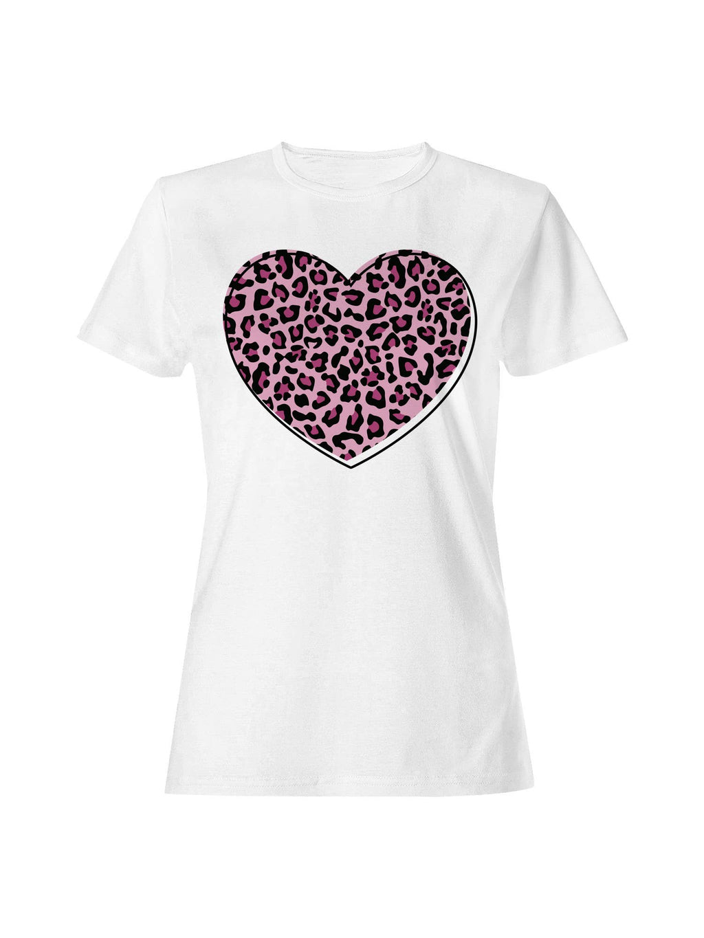Wild Heart Leopard Print Love Women's - Adult & Kids T-Shirts, Sweatshirts & Hoodies apparel design preview 1