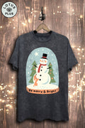 Be Merry and Bright Graphic Top - Adult & Kids T-Shirts, Sweatshirts & Hoodies apparel design preview 1