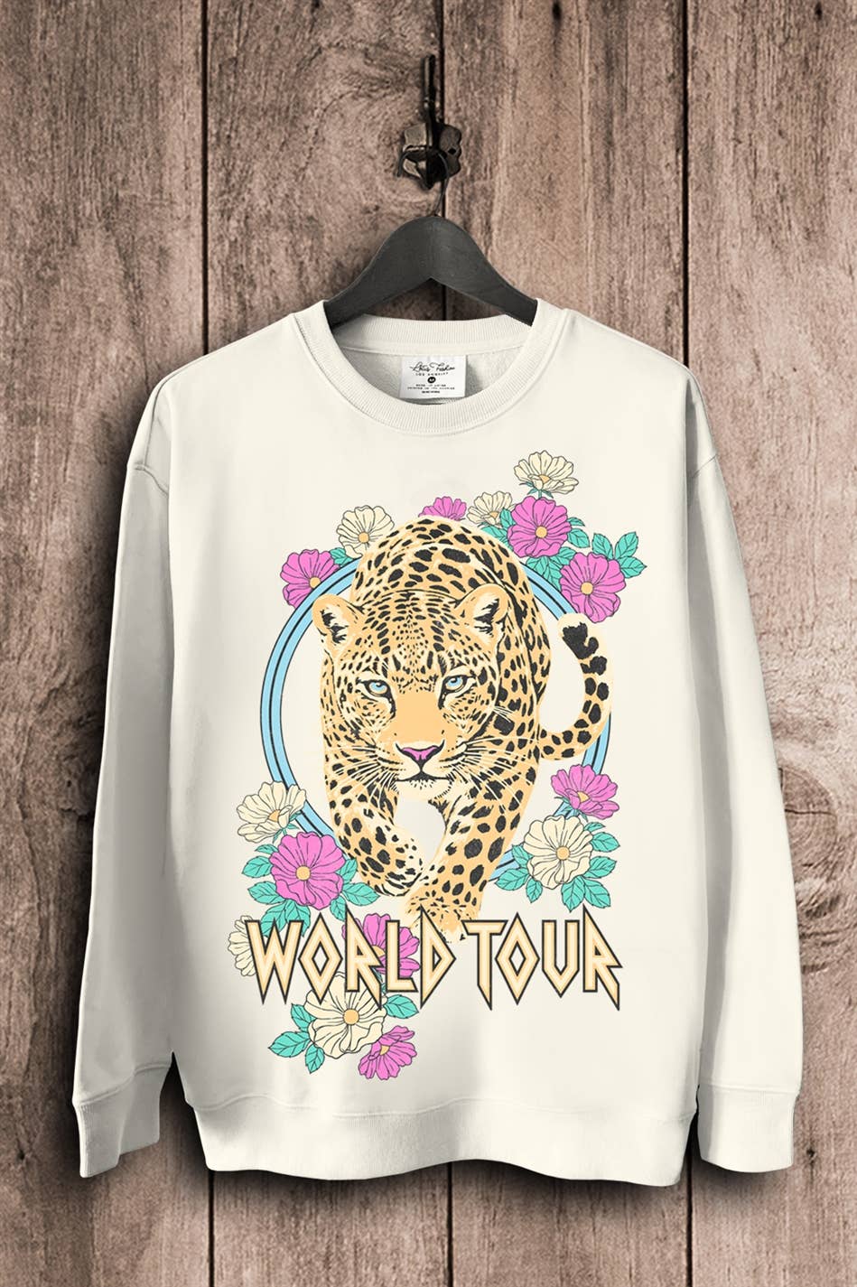 World Tour Leopard - Adult & Kids T-Shirts, Sweatshirts & Hoodies apparel design preview 1