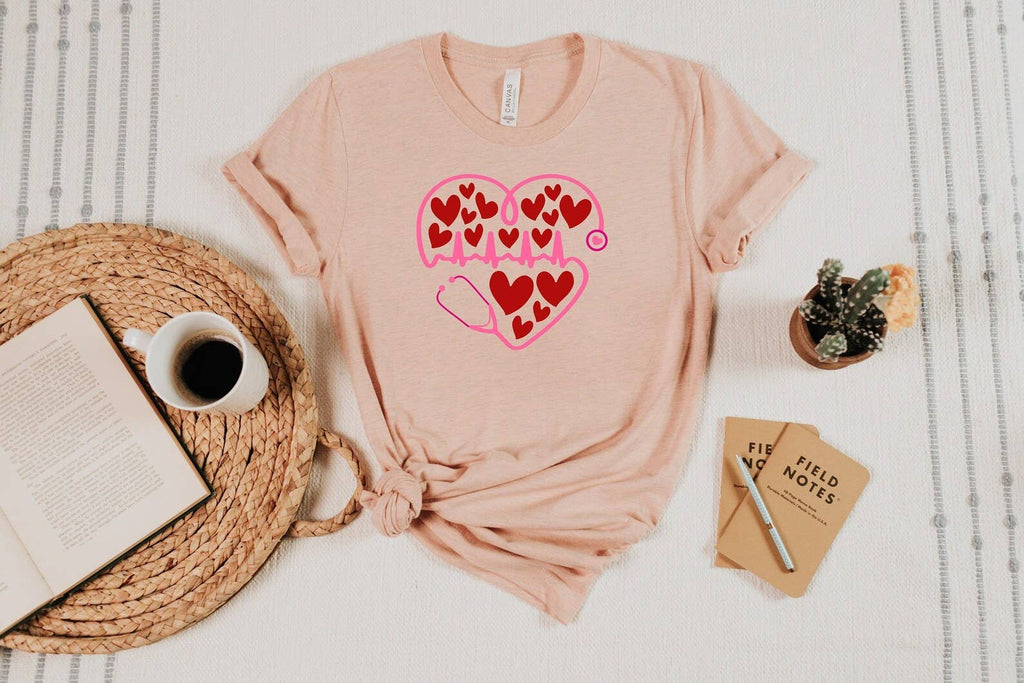 Stethoscope Heart - Adult & Kids T-Shirts, Sweatshirts & Hoodies apparel design preview 1