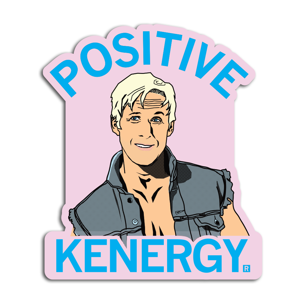 Positive Kenergy Die-Cut Sticker - Adult & Kids T-Shirts, Sweatshirts & Hoodies apparel design preview 1