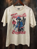 Tequila Sunrise Distressed 80's Vintage - Adult & Kids T-Shirts, Sweatshirts & Hoodies apparel design preview 1